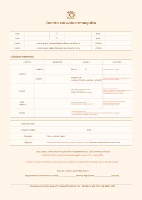 Contratto semplice beige