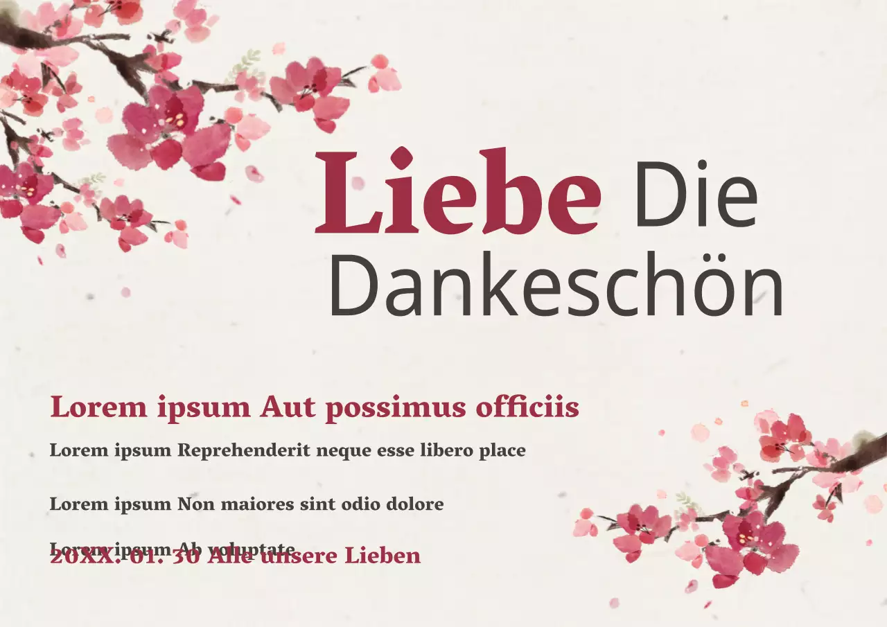 Ich liebe dich, danke dir