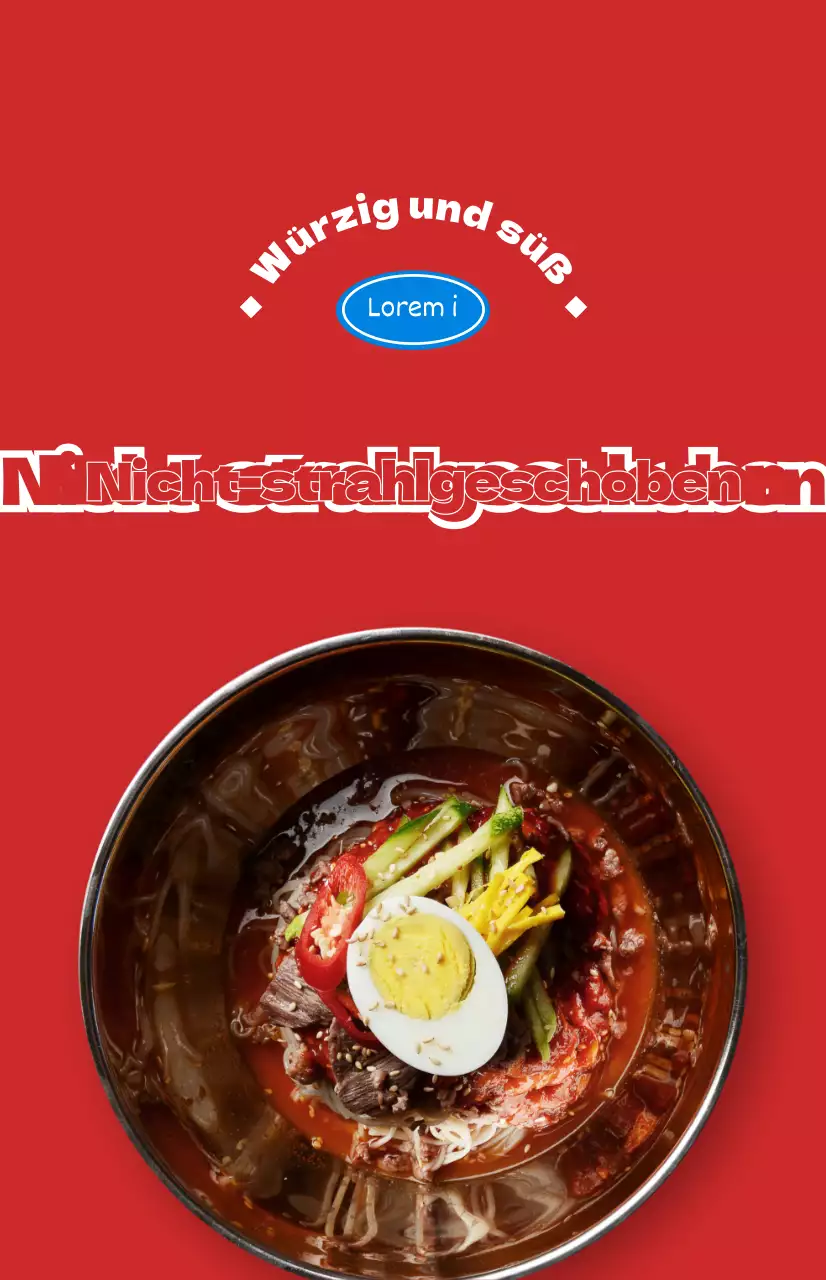 Restaurantwerbung mit bunten Fotos von verschiedenen Sommergerichten