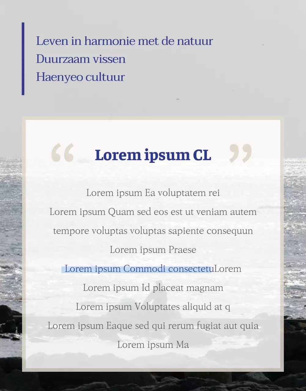 Ingetogen eetstokjes financiering in marine en beige