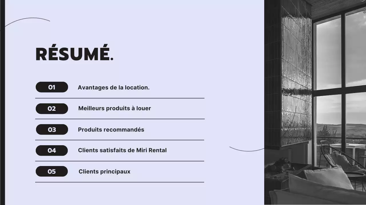 Proposition de service de location d'appareils électroménagers propre et moderne sur fond mauve