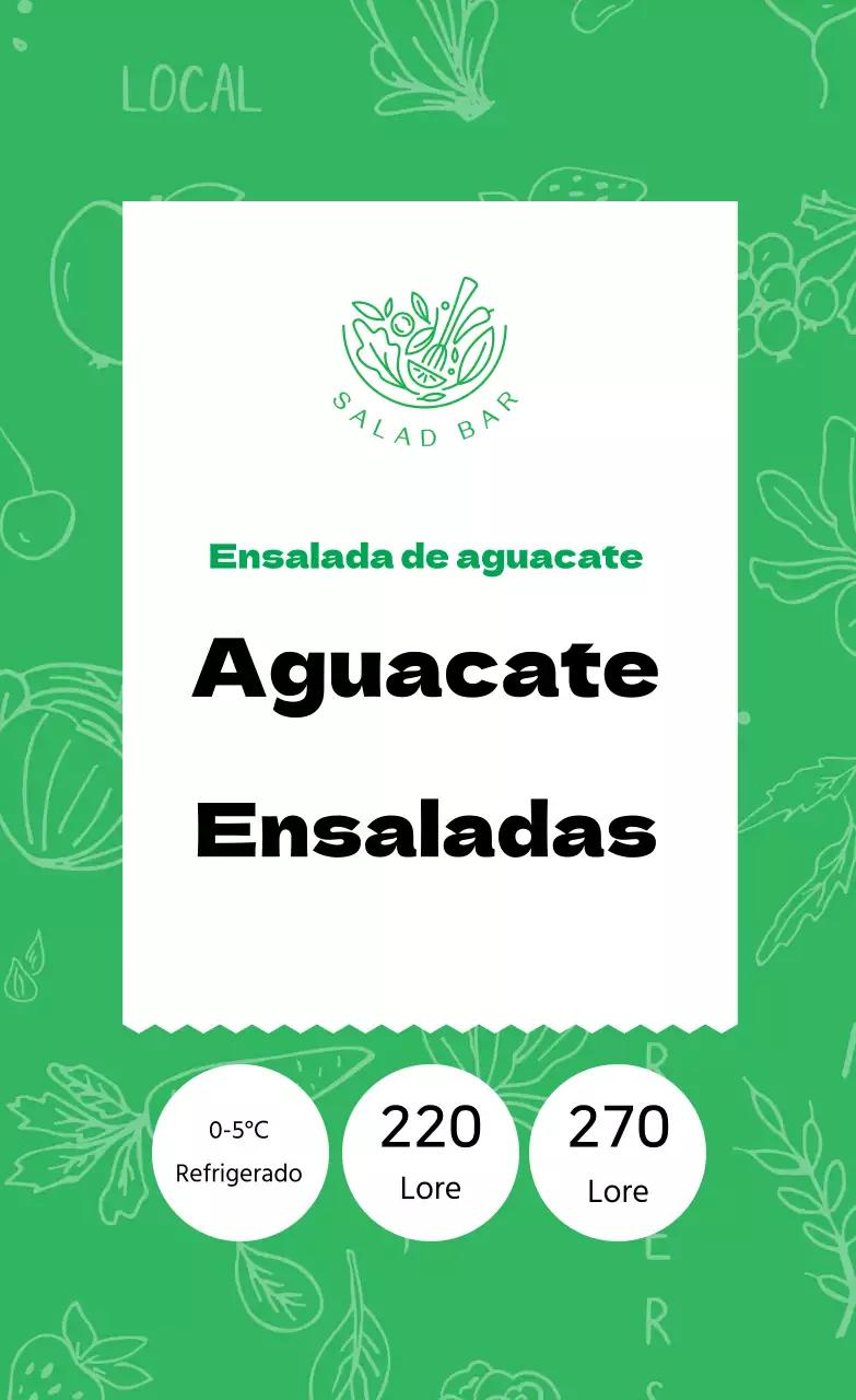 Ensalada de aguacate