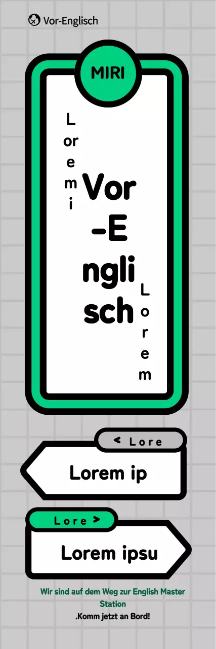Förderung des U-Bahn-Konzepts Schule in Grau und Grün