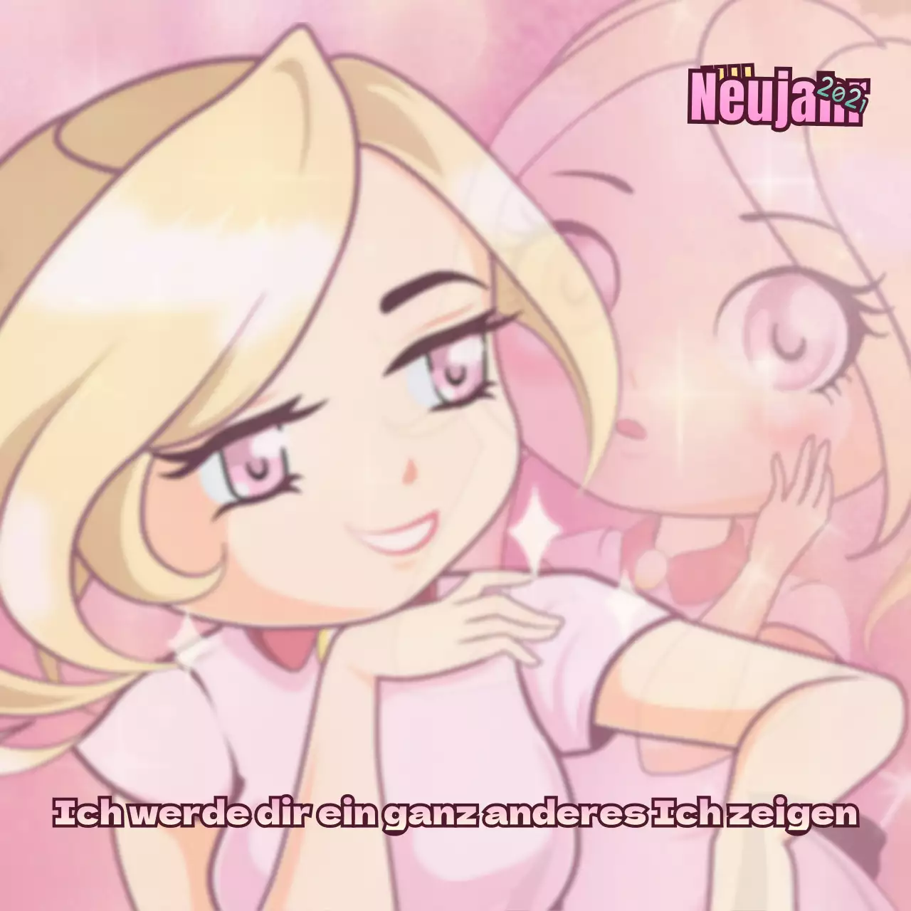 Neujahrs-MMS mit einem animierten Konzept