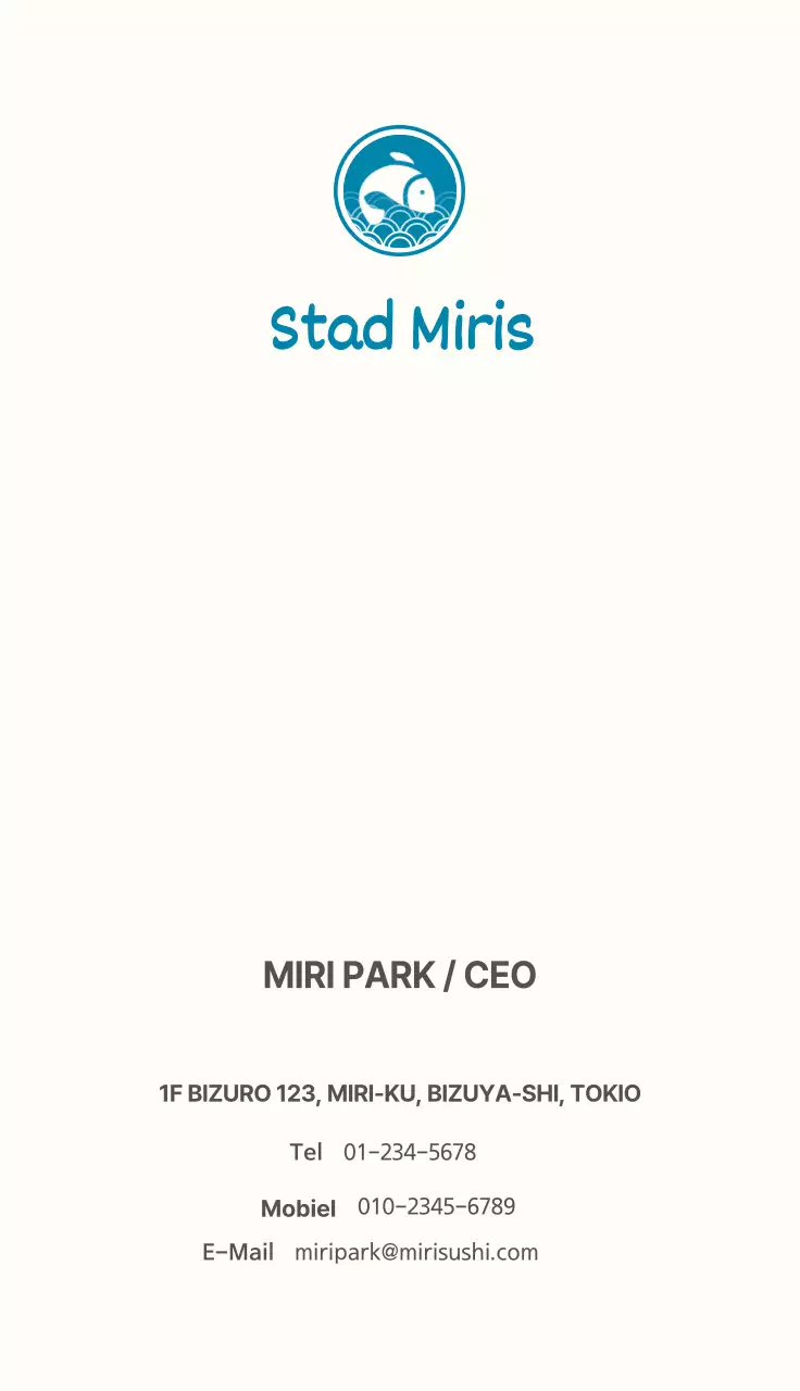 Japans sushirestaurant met een strak blauw en lichtgeel ontwerp