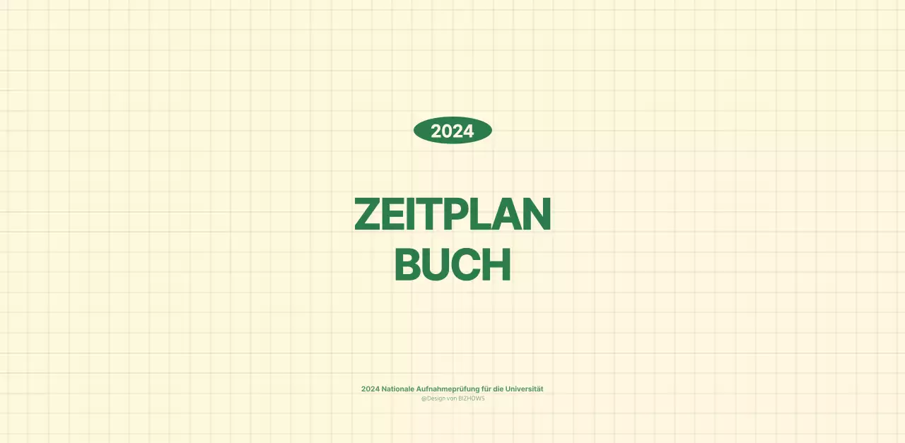 SAT D-day Notizblock Konzept Wandkalender in grün und hellgelb