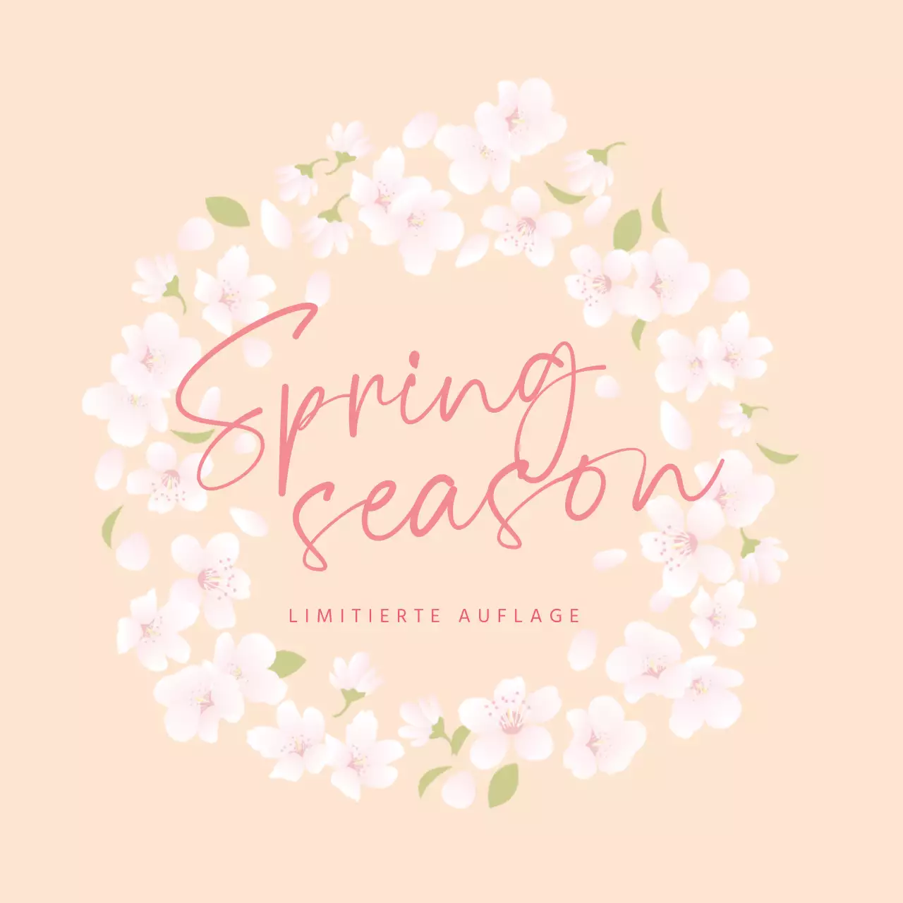 Orange illustrierte Niedlichkeit Frühling limitierte Auflage Etikett