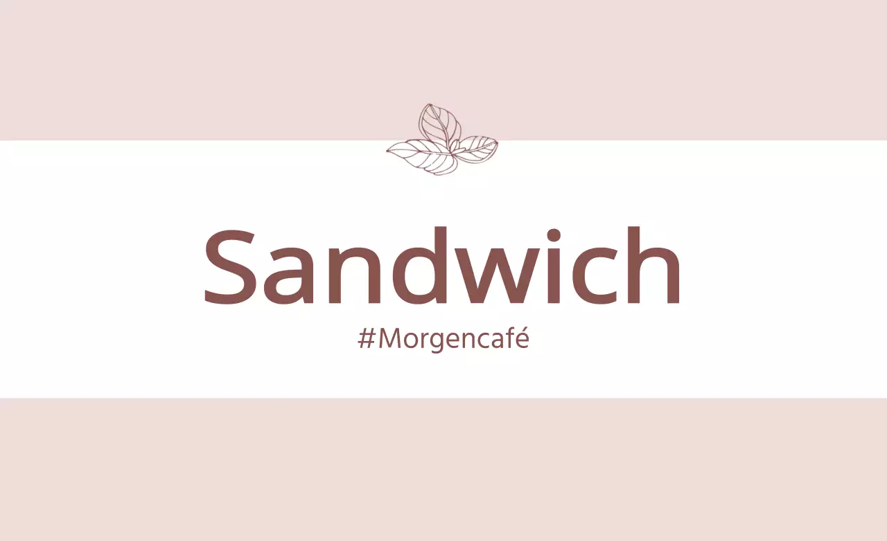 Beruhigende und einfache Menü-Namensschilder in Rosa