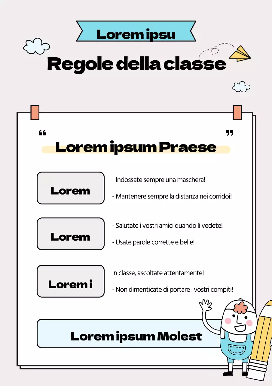Regole della classe