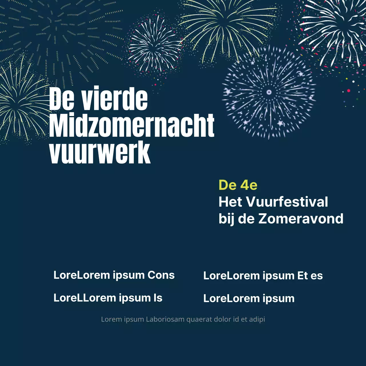 Midzomernacht vuurwerk