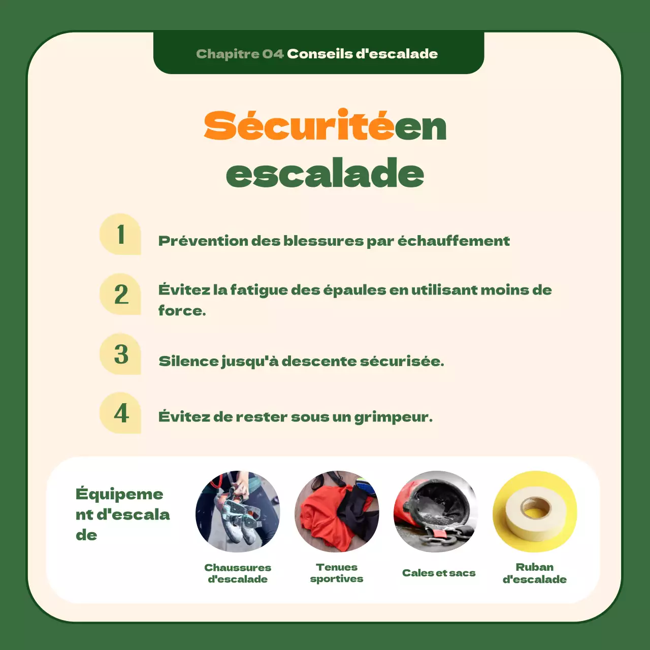 Le meilleur passe-temps d'escalade du 21e siècle, encadré dans un fond vert foncé apaisant