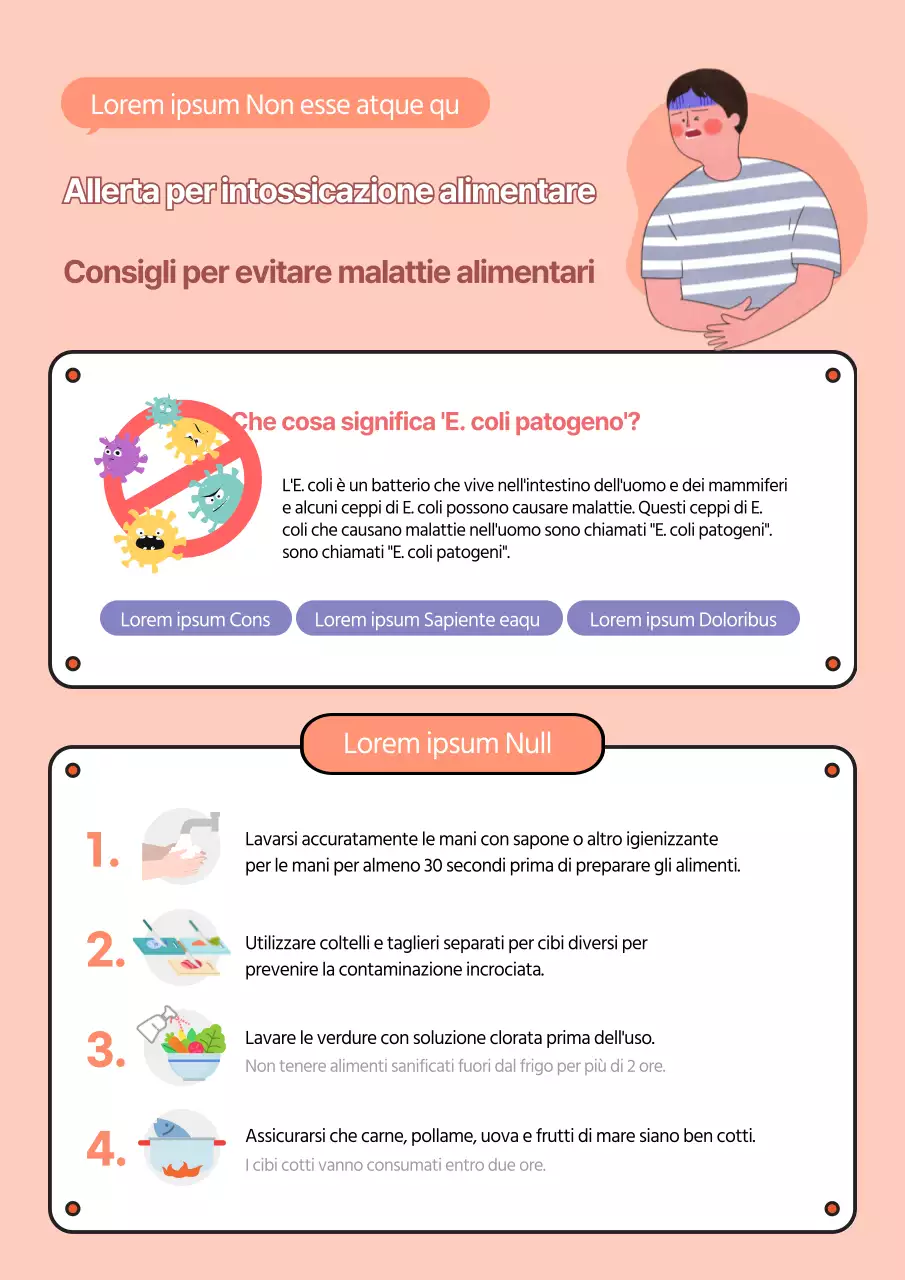 Documento di orientamento sulla prevenzione dei focolai di malattie di origine alimentare di colore corallino