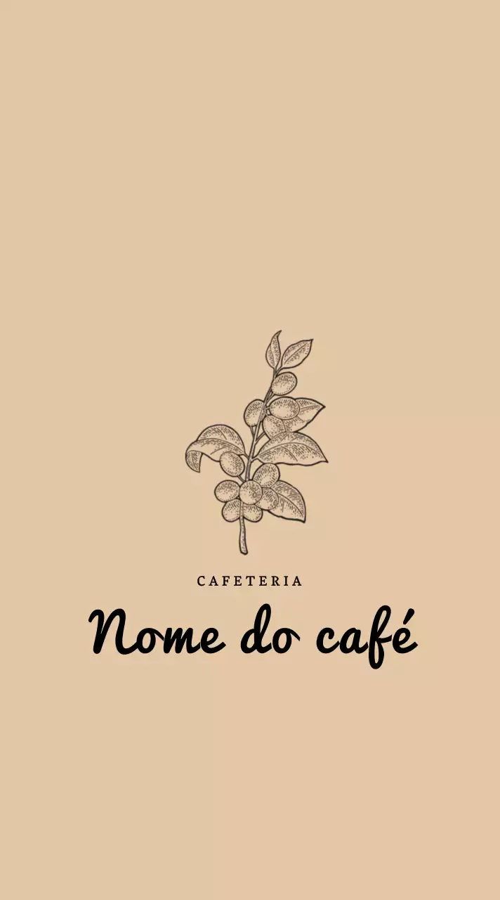 Promova a sua loja com um logótipo de caligrafia emocional em castanho claro e preto
