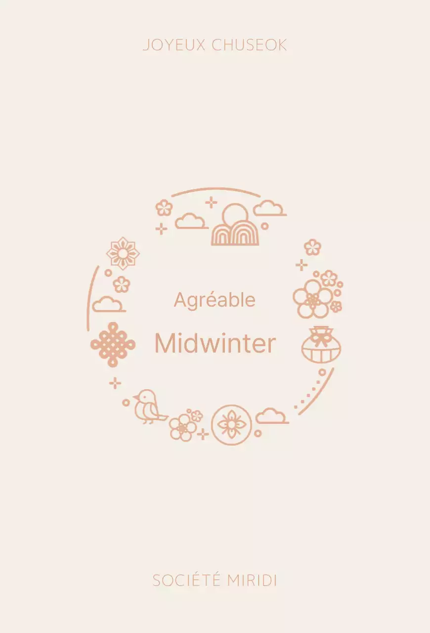 Carte postale Obon simple et moderne