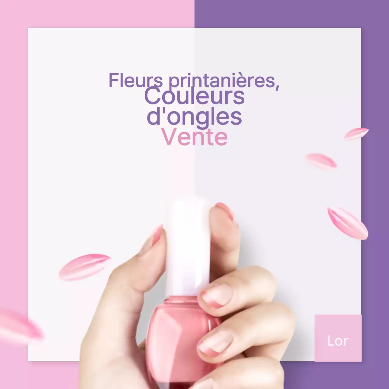 Dessin d'ongles de printemps
