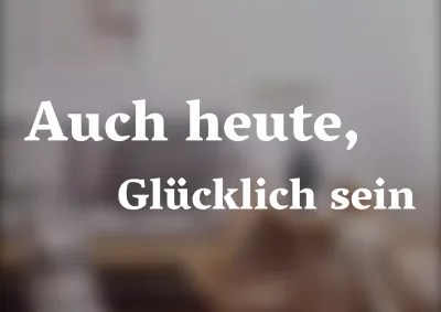 Textliche Innenbeschilderung im emotionalen Stil