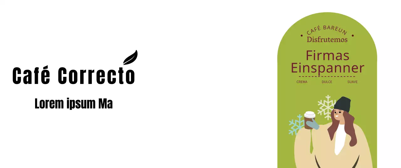 Taza ilustrada con café