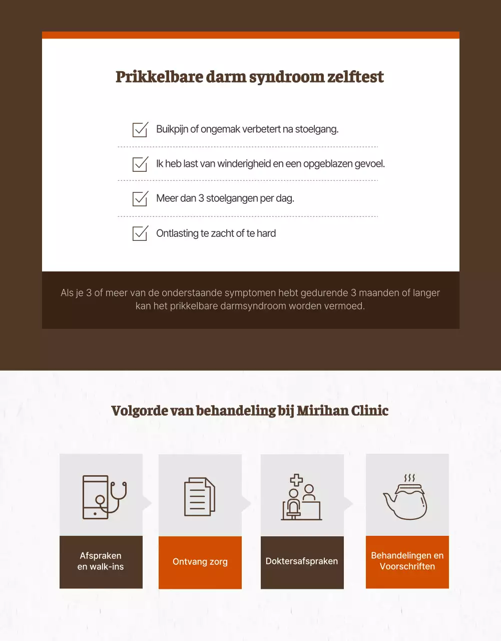 Bruine oosterse kliniek behandeling voor IBS in detail