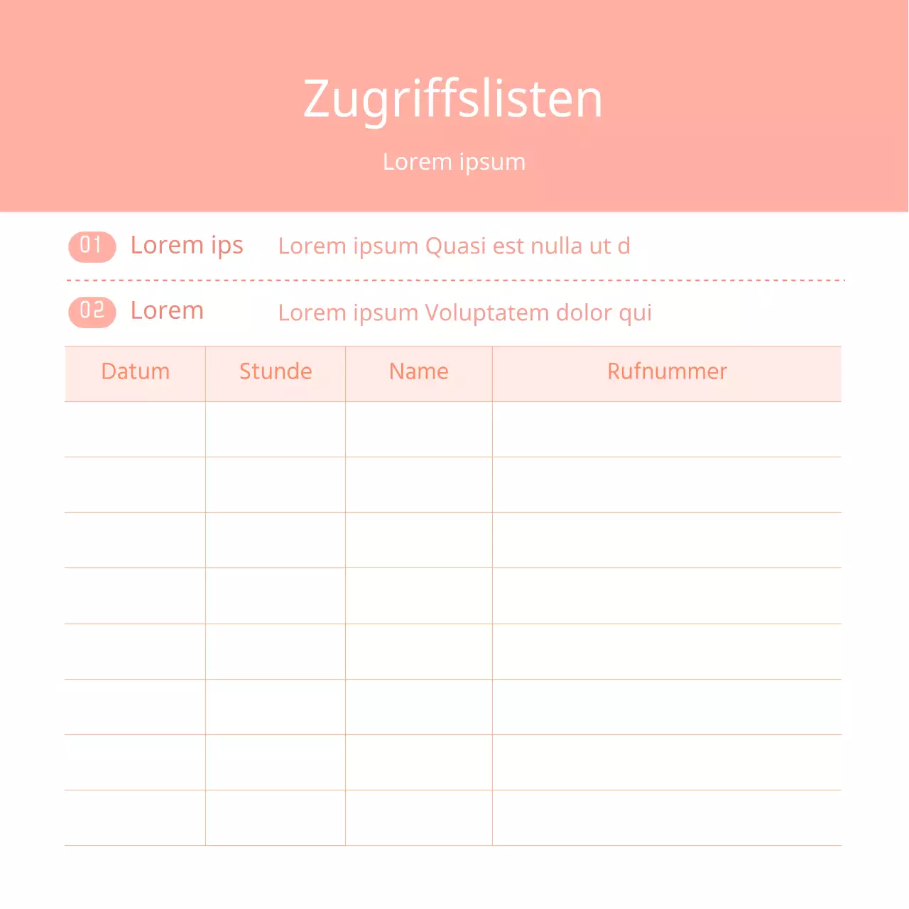 Coronavirus-Zugangslisten