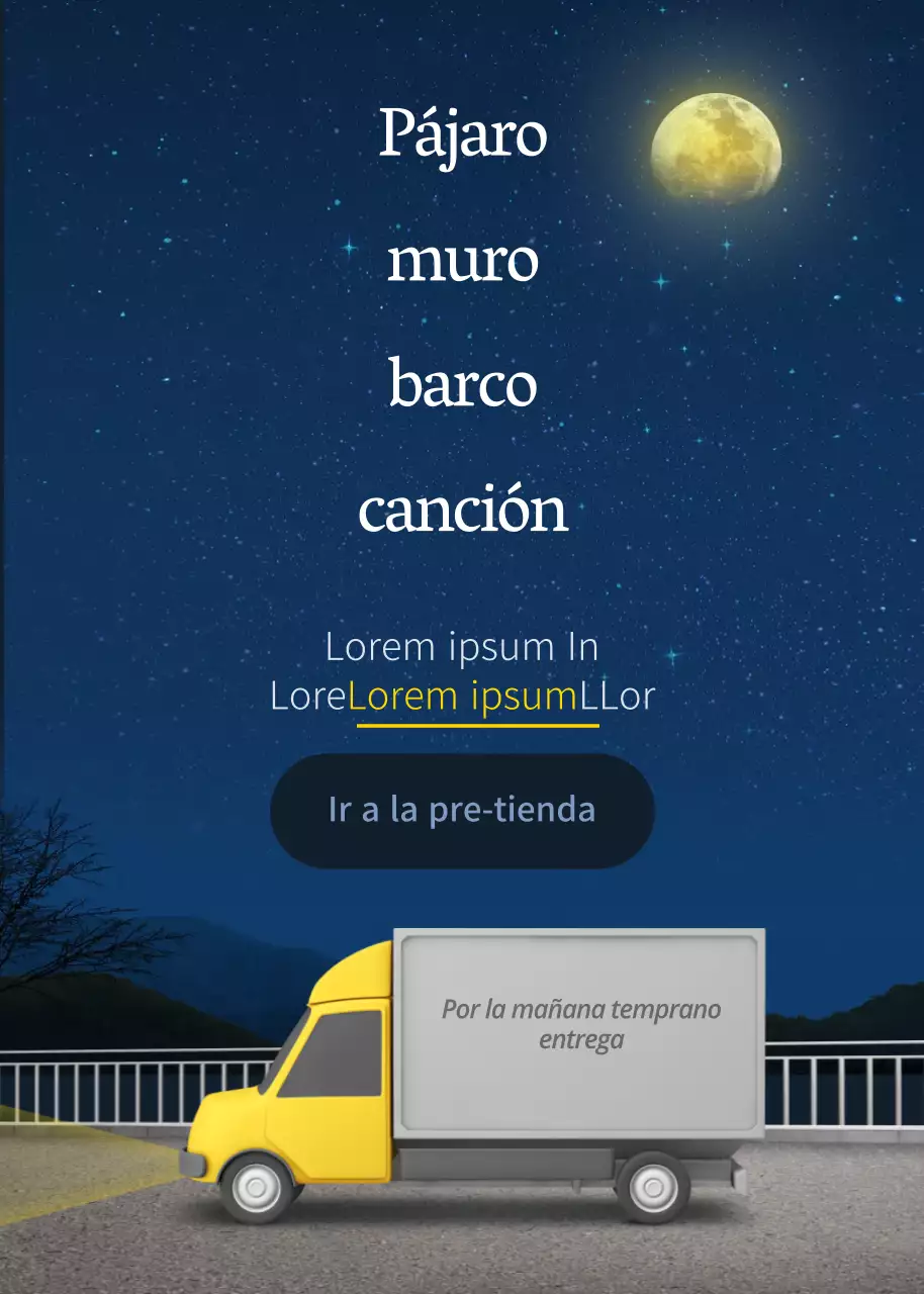 Entrega a primera hora de la mañana