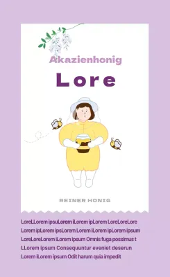 Vertikaler Aufkleber_Honig