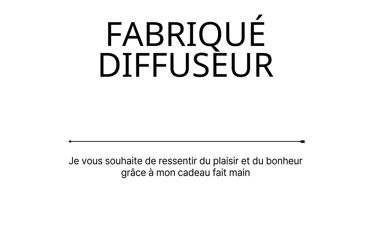 DIFFUSEUR FAIT MAIN
