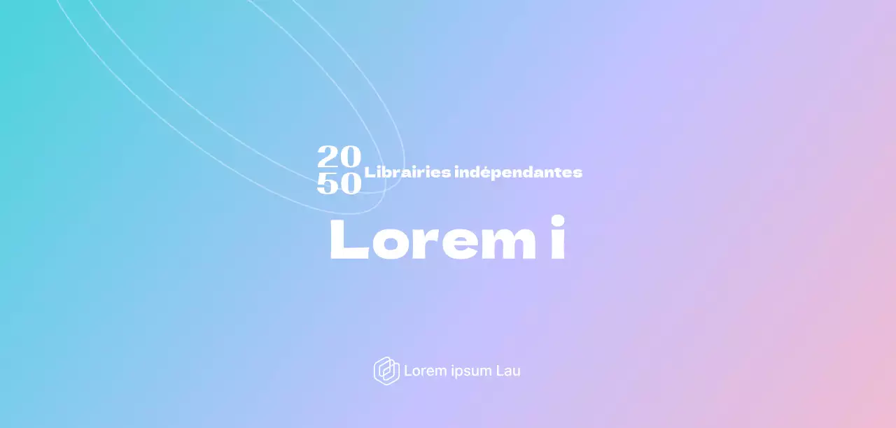 Promouvoir un festival institutionnel avec un fond dégradé de bleu et de violet