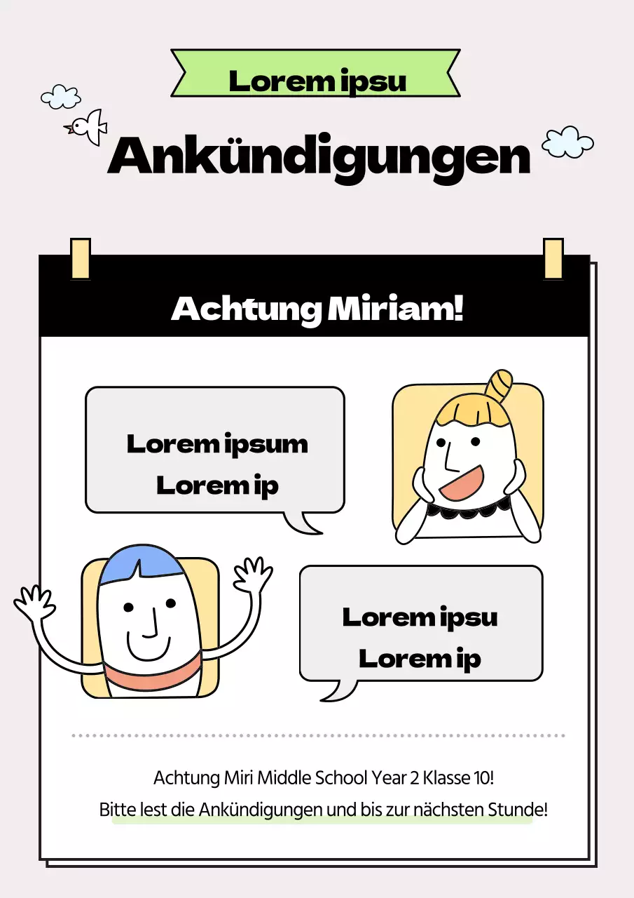 Regeln für die Klasse