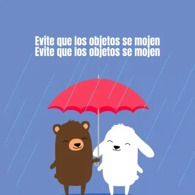 Para evitar que los objetos se mojen