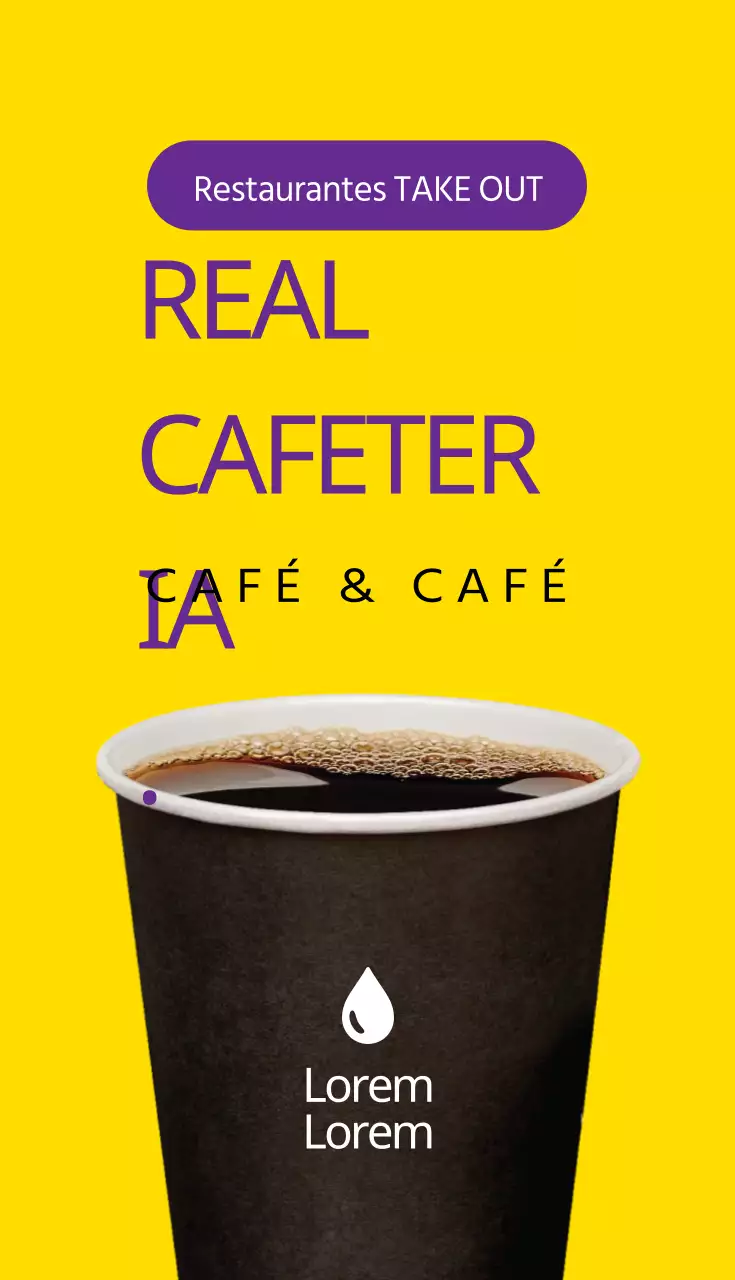 Café, cartões de visita com cupões