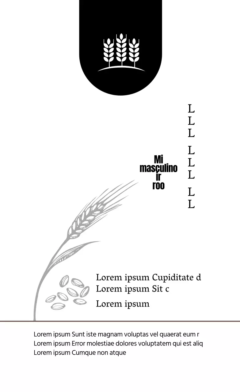 Ilustración en blanco etiquetas alimentarias tradicionales limpias