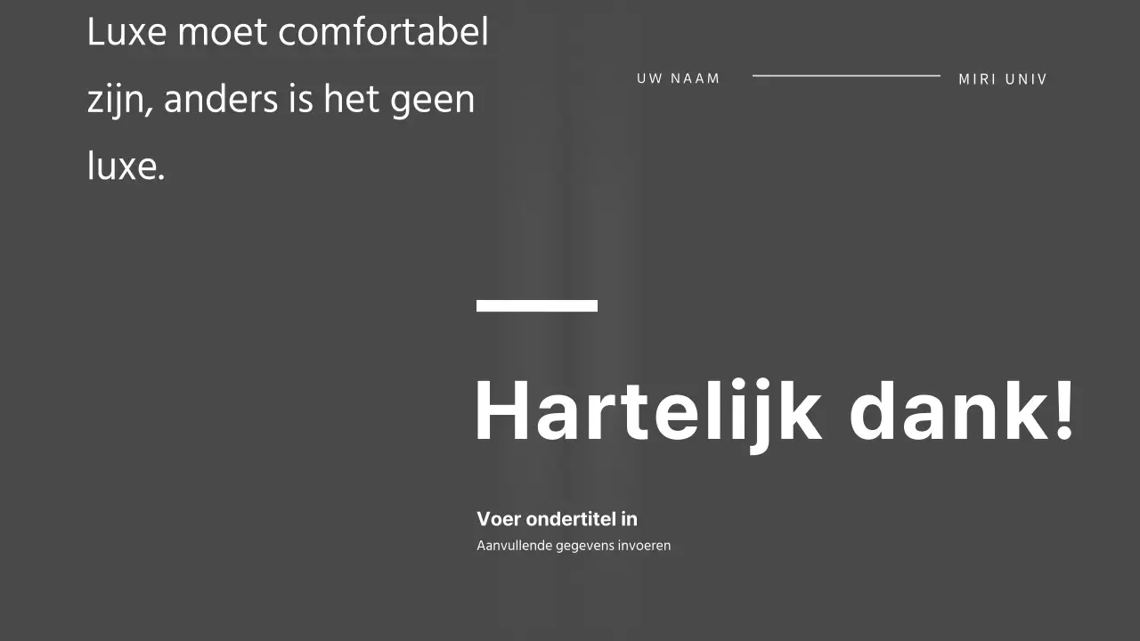 Presentatie portfolio