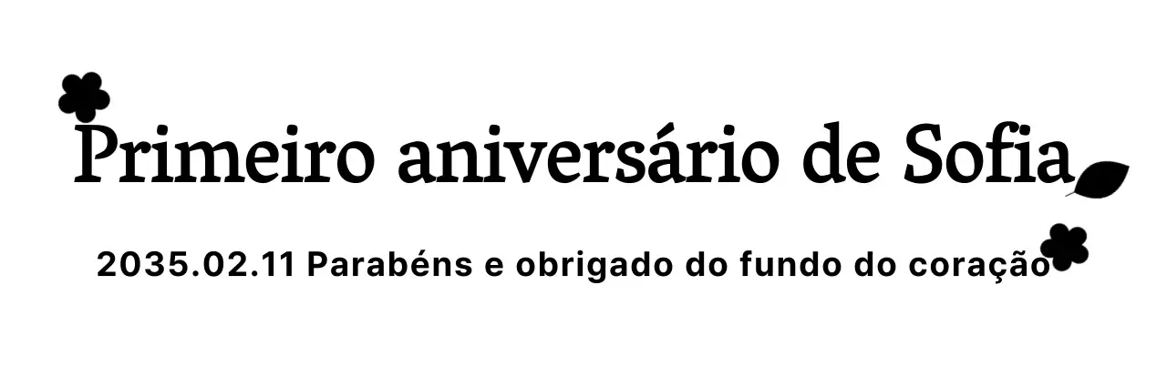 Uma celebração da festa da pedra com ilustrações simples de flores e plantas pretas e texto