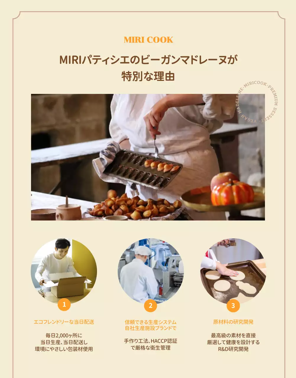 ベージュ ナチュラル デザート パンフレット 詳細ページ