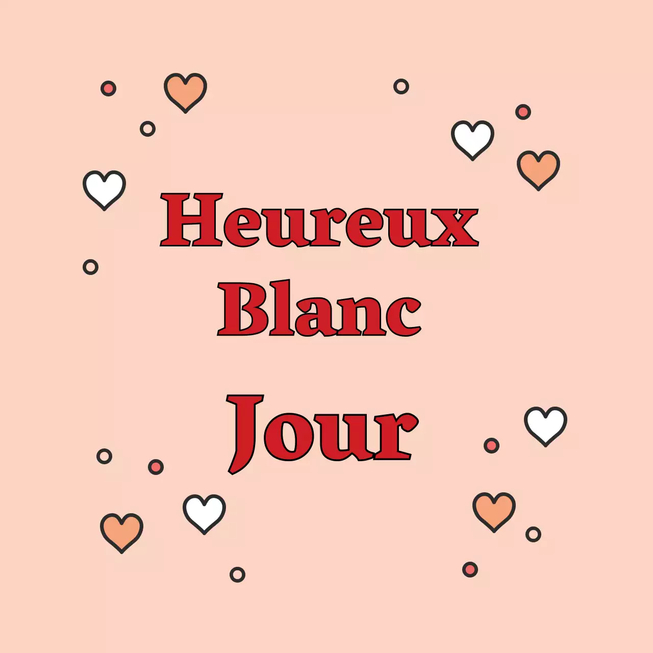 Illustration rose kitsch événement blanc jour étiquette