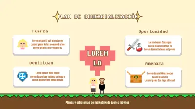 Plan de comercialización de juegos de píxeles para móviles