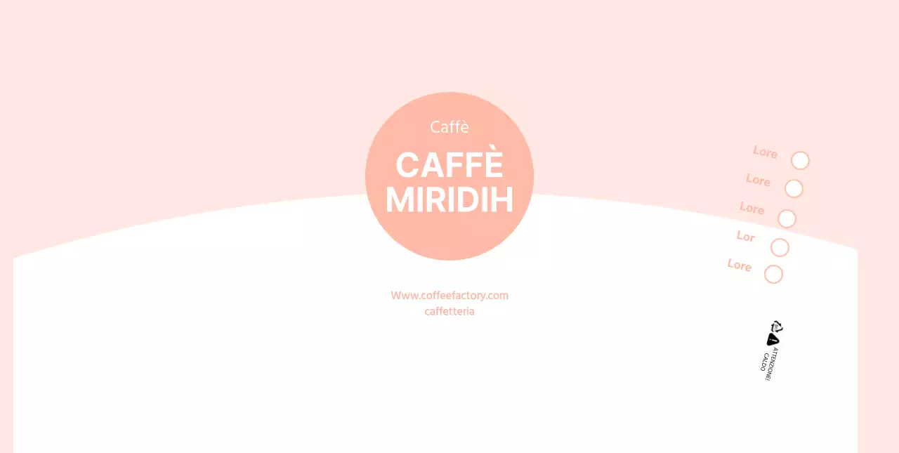 Semplici bicchieri di carta rosa da caffè