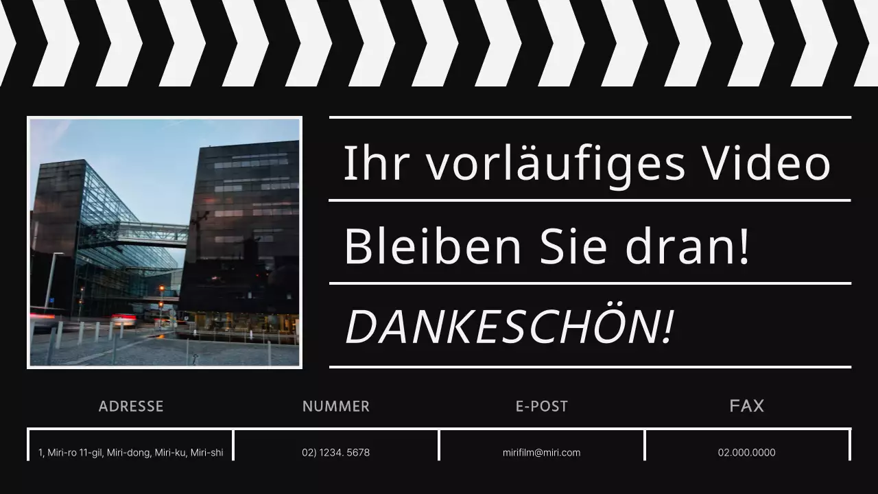 Filmkonzept in Schwarz-Weiß zur Bewerbung der Filmakademie