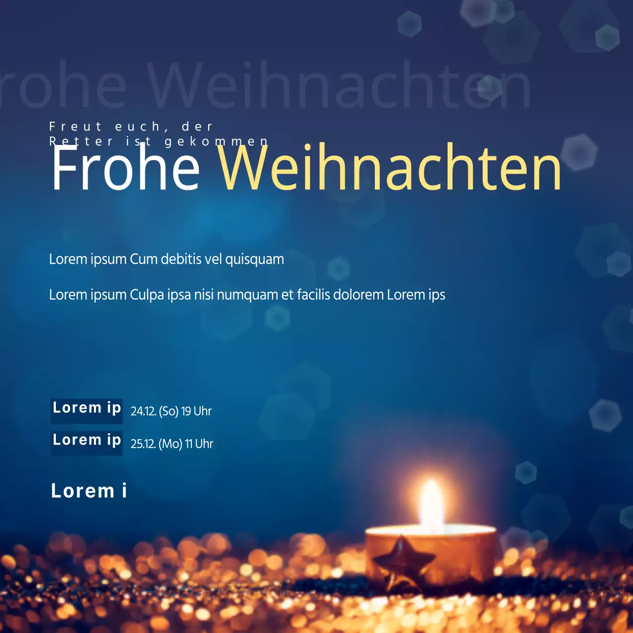 Ein gesegneter Weihnachtsgottesdienst