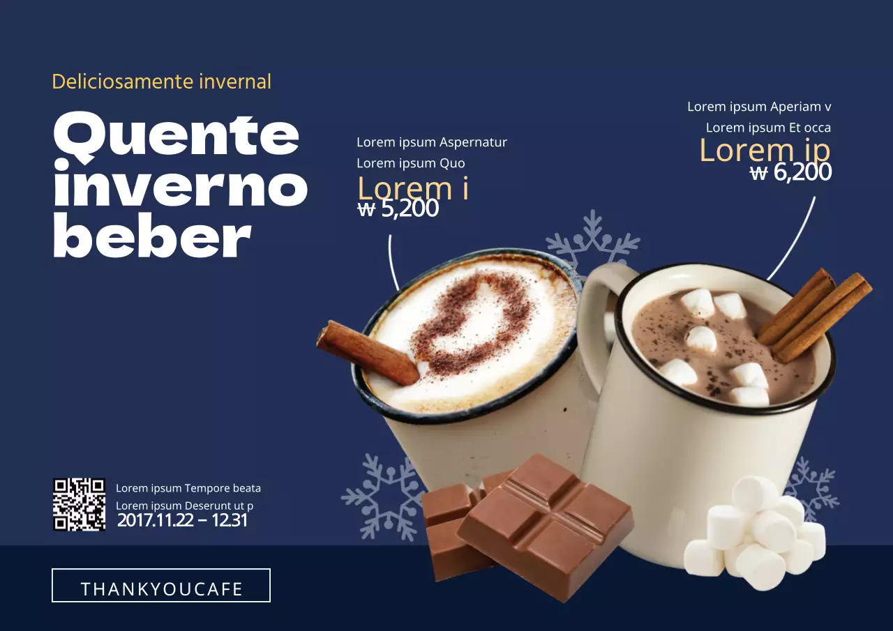 Evento de novas ementas de inverno