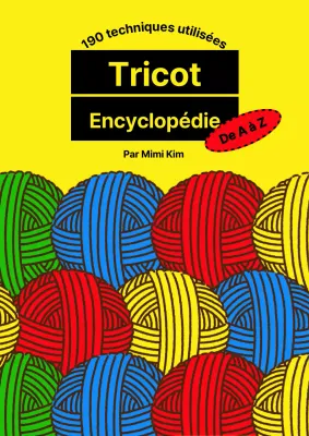 A propos du tricot à la main coloré avec des concepts de fils colorés