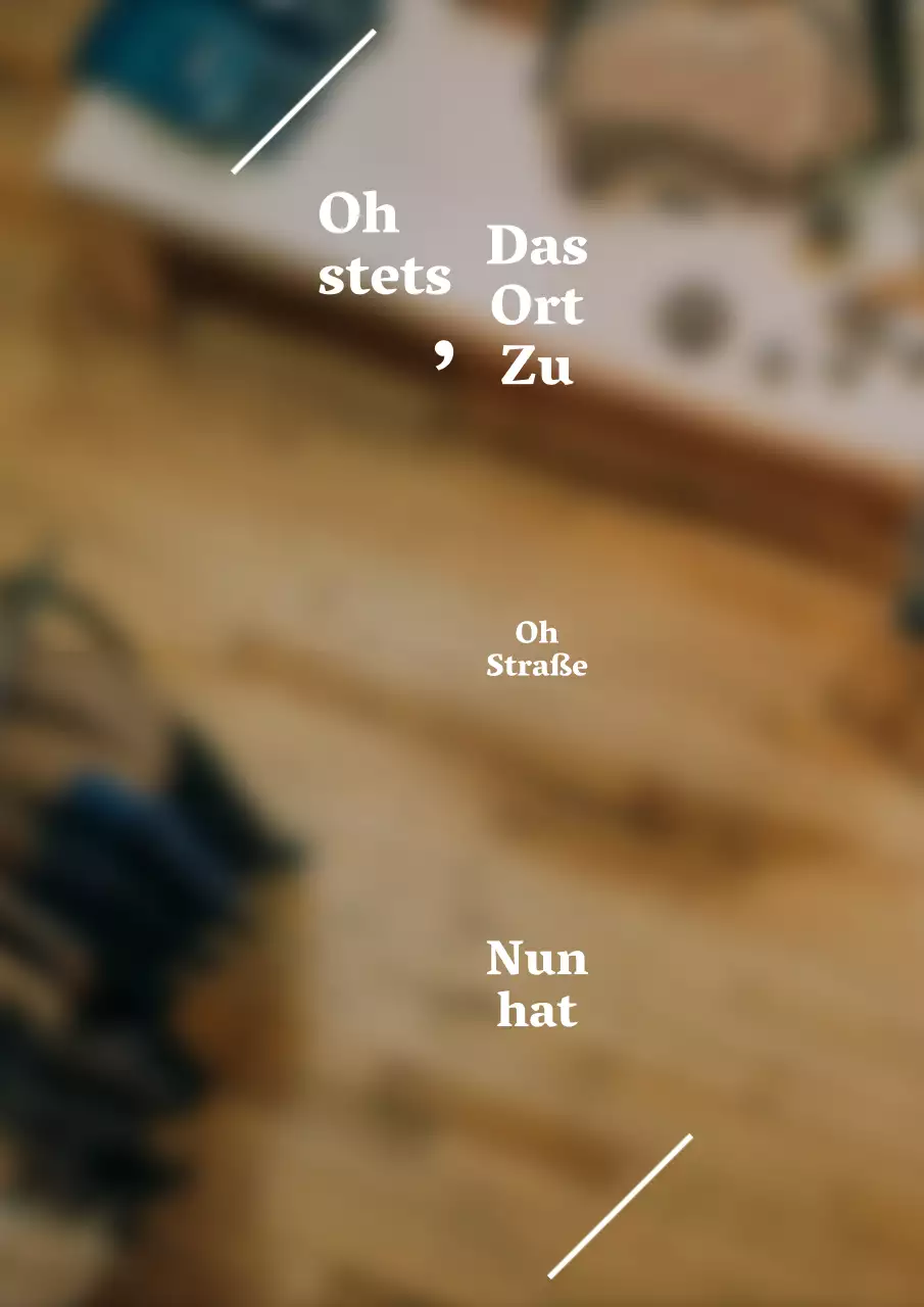 Textuelle Innenbeschriftungen in einem emotionalen Stil