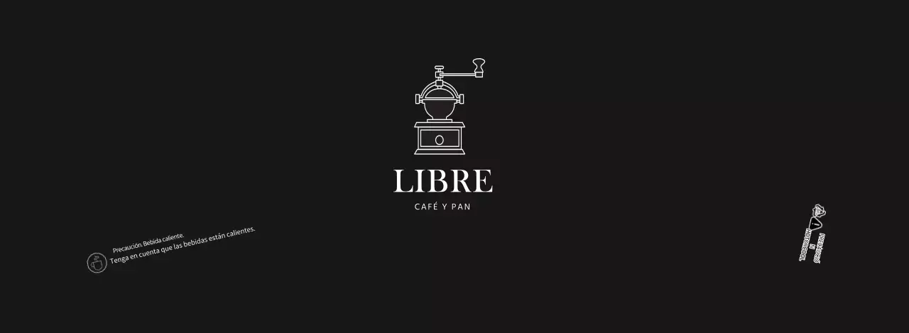 Portavasos simple café negro