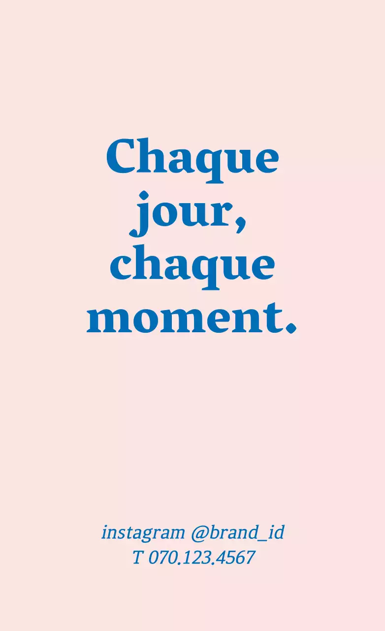 Étiquettes de marque simples en rose et bleu