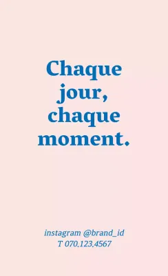 Étiquettes de marque simples en rose et bleu