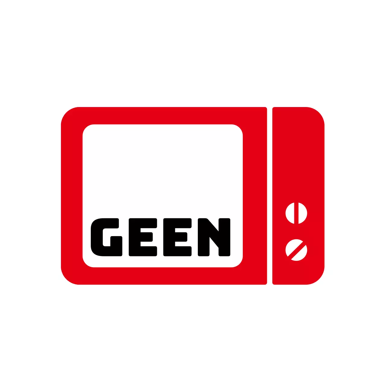 Rood intens magnetron veilig label