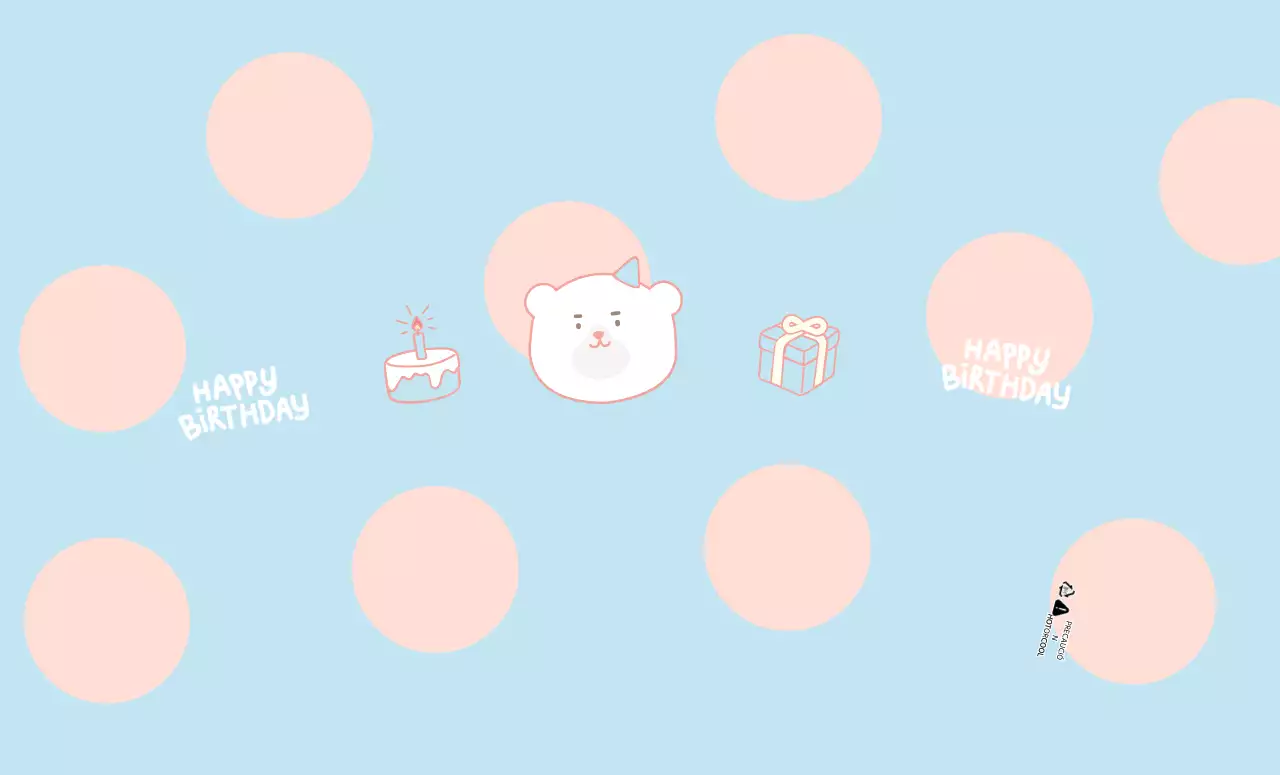 Fiesta de cumpleaños en tonos pastel