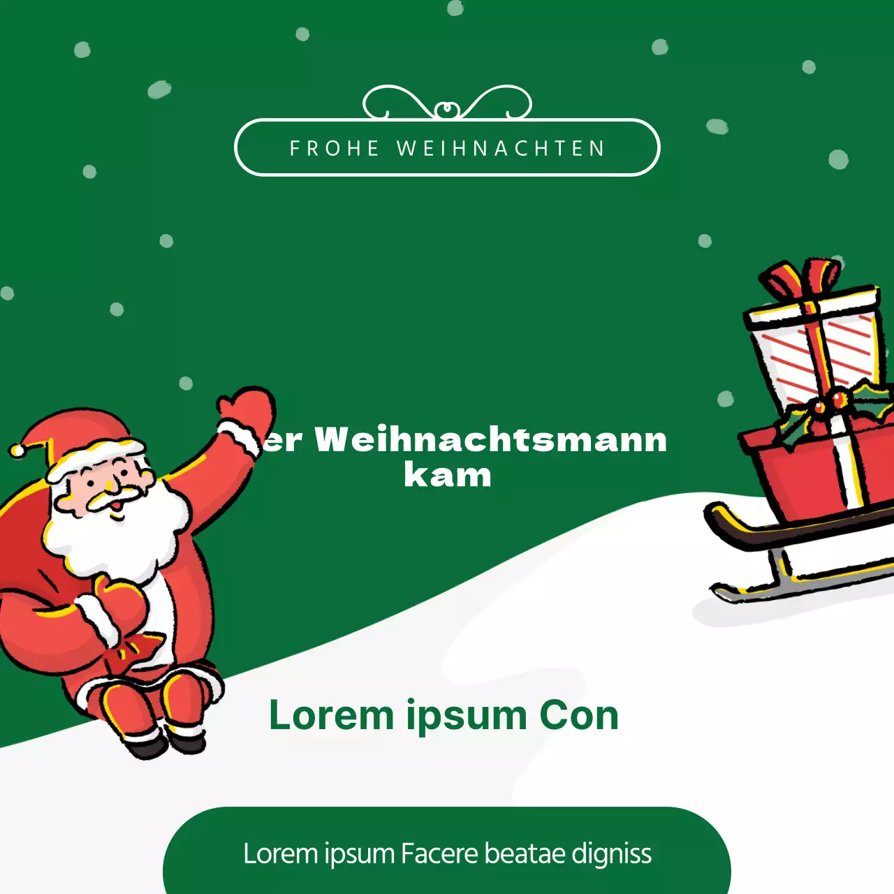Winterliche Partyartikel im Angebot bei Green Christmas Concepts