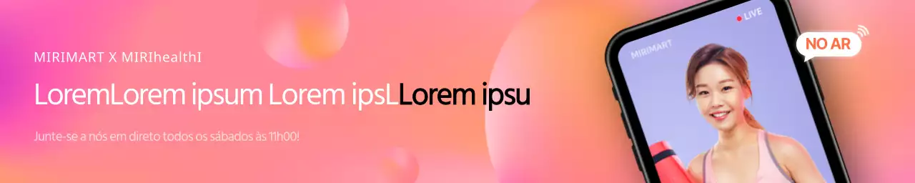 Conceito de compras em linha ao vivo em gradiente vermelho