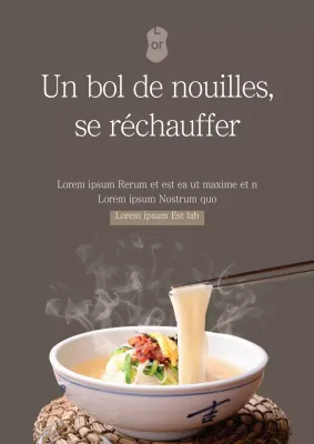 Promouvoir le menu de votre restaurant d'udon